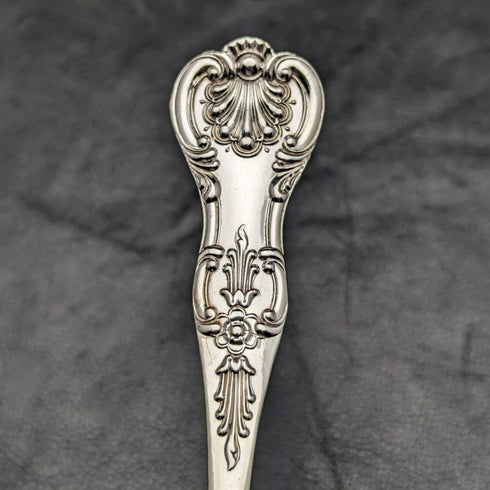 英國古董銀盤餐勺 x6